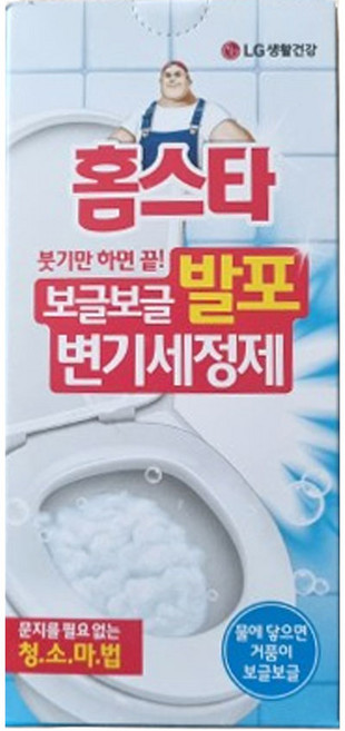 홈스타 발포 변기세정제, 60g, 3개