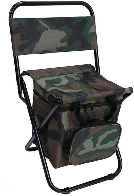 가정상점 고급 캠핑 등산 낚시 아웃도어 다용도 야외용 접이식 달의자 흔들의자 아이스백의자 bbq의자, 아이스백 의자 밀리터리, 1개