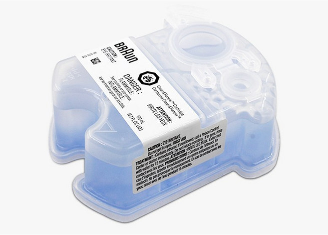 BRAUN 브라운 전기면도기 세척스테이션 세정 세척액, 세정액4매입