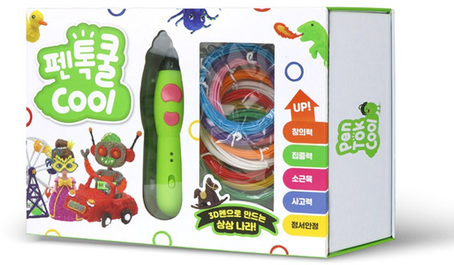 펜톡쿨 저온용 3D펜 PCL 1.75미리 도안 포함