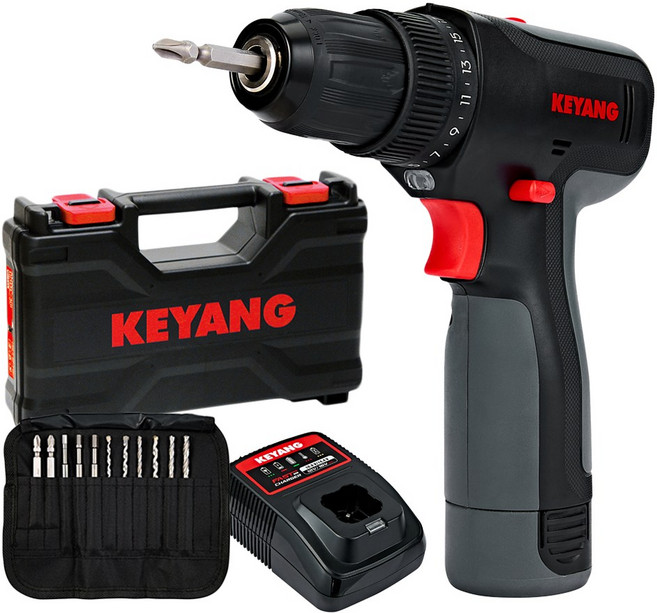 계양 전동드릴 12V MAX 전동 드라이버 무선 충전 세트 DD12L-30I, 1개