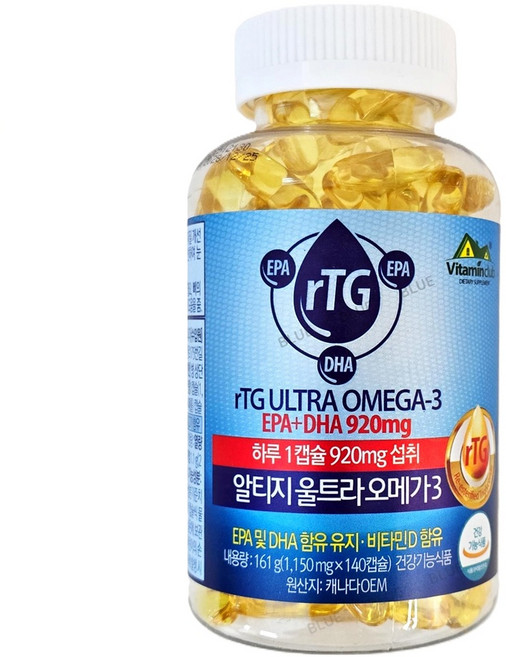 알티지 울트라 오메가3 1150mgx140캡슐, 140정, 1개