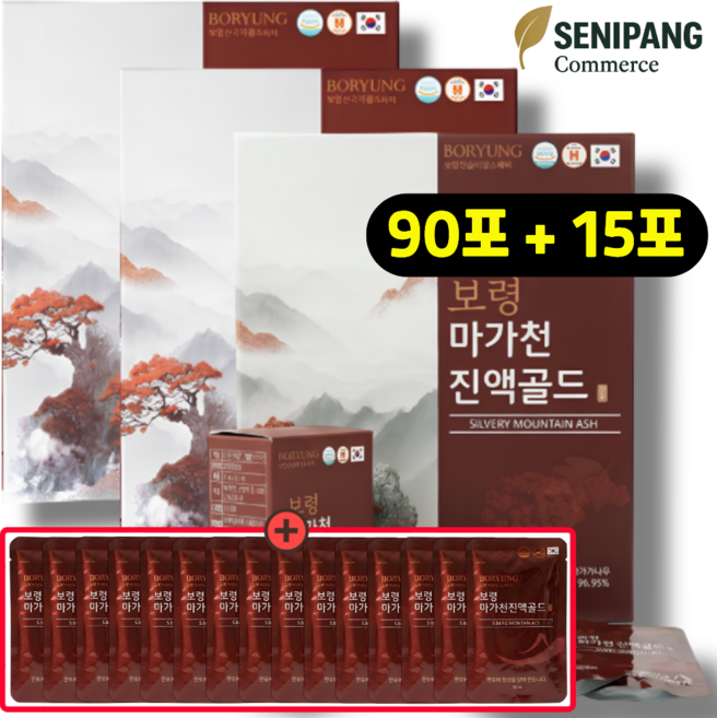 보령 마가천 진액골드 국산 마가목 나무 열매 부모님 선물, 105개, 70ml