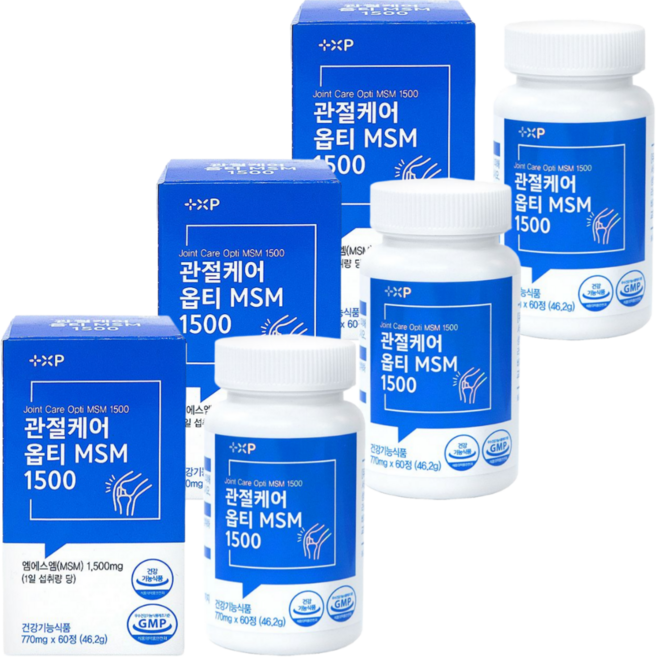 관절 케어 옵티MSM 1500 연골 조인트, 1세트, 240정
