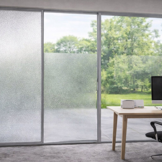 살림장인 자외선차단 사생활보호 무점착 유리창 시트지 창문 불투명 필름지, 불투명 무광