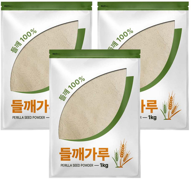 그대로푸드 탈피들깨가루, 1kg, 3개