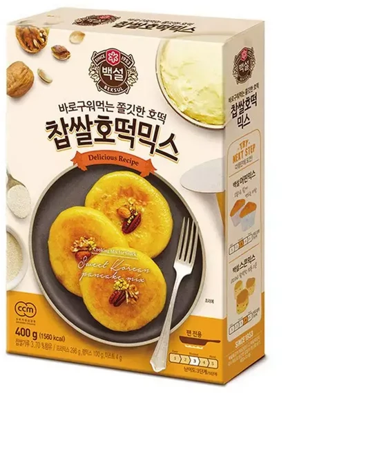 바로구워먹는 찹쌀호떡믹스 400g만들기 큐원 분말 파우더 가루, 400g, 1개