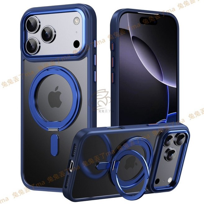 Rabbit Technolog 適用iPhone磁吸手機殼, 鈦藍色,13pro, 1個