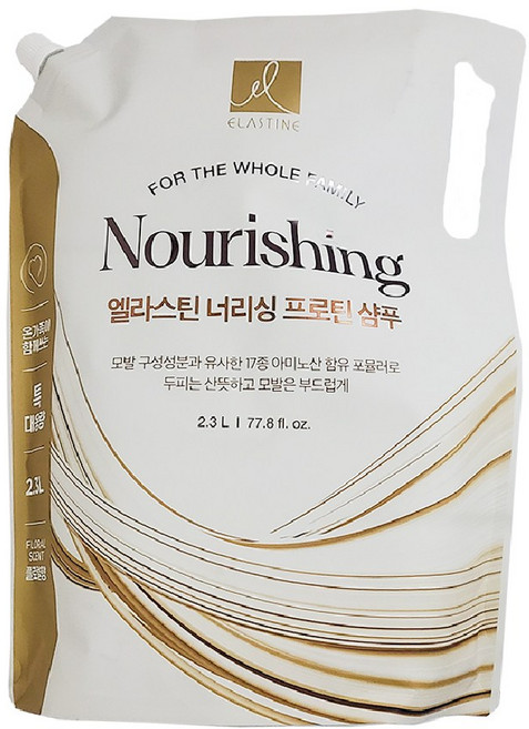 엘라스틴 너리싱 프로틴 샴푸 플로럴향 2.3L 대용량 리필, 1개