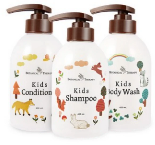 보타니컬테라피 키즈 클렌징 3종 바디워시450ml+샴푸450ml+컨디셔너450ml, 1개 - 쿠팡