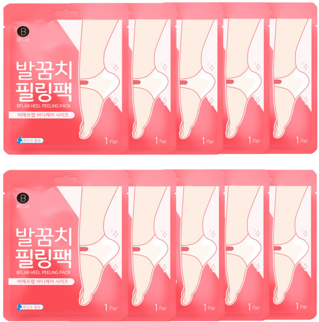 비에프랩 발꿈치 필링팩, 10개, 2매입