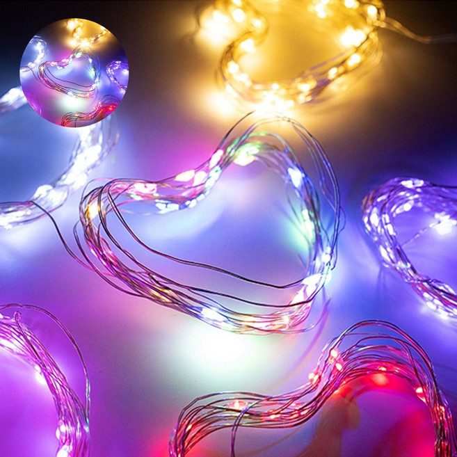 크리스마스 조명 소품 와이어 전구 11종 10구 30구 와이어전구 와이어전구10구 와이어전구30구, 30구 골드