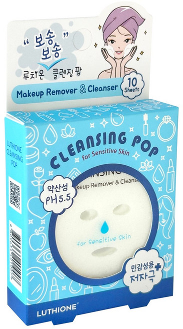 루치온 약산성 민감성 보송보송 폼 클렌징팝 10p, 3g, 12개