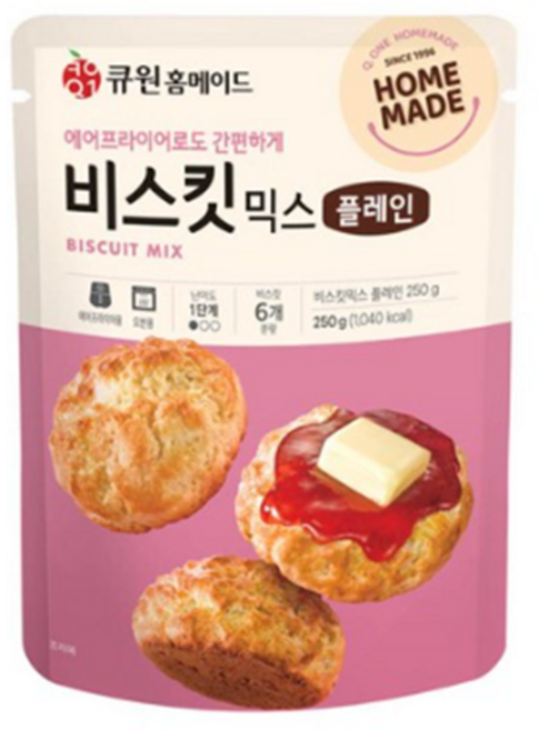 큐원 홈메이드 비스킷믹스 플레인, 250g, 1개