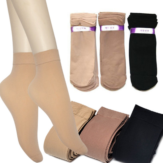 100D 발목 스타킹 국내생산 10켤레 고카바 양말
