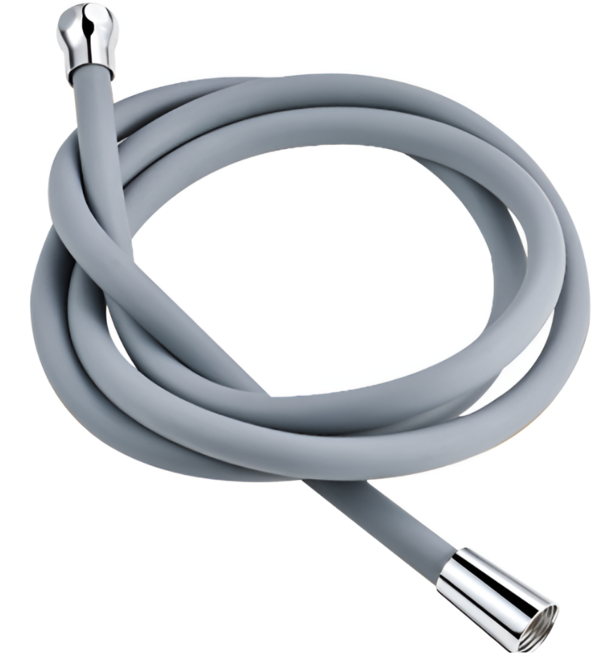 그로우핸즈 물때방지 꼬임방지 TPR 샤워호스, 그레이, 2m