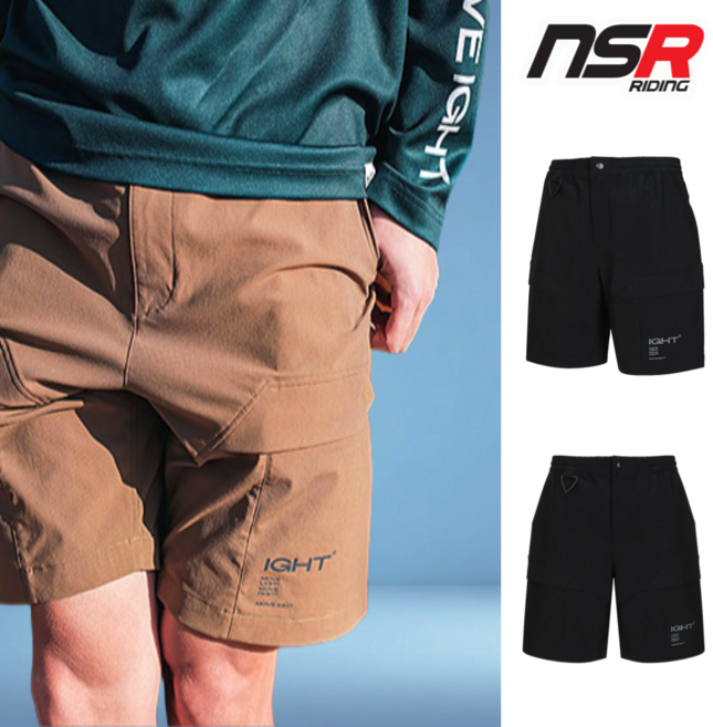 NSR 클럽 아이트 카고 컴포터블 숏 팬츠 자전거 MTB 바지 반바지 + 사은품