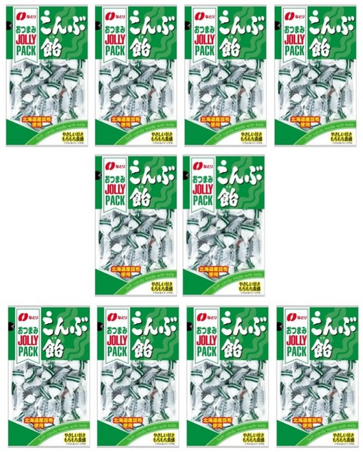 일본직구 나토리 졸리팩 다시마캔디 61g 10봉 쫀득한 간식 젤리 사탕 대용량