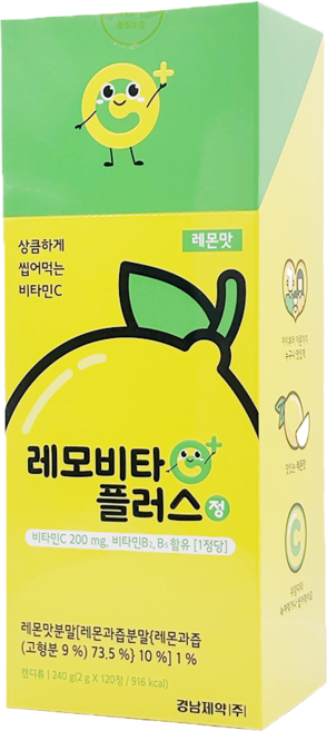 레모비타플러스정 레몬맛 240g, 120정, 1개