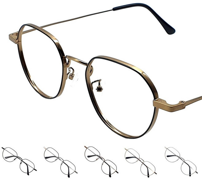 페이스오프 ALL 티타늄 안경테 국산 다각형 가벼운 안경테