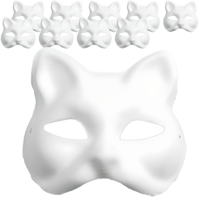 민화샵 종이 가면 만들기, 고양이(UDOPP0017), 10개