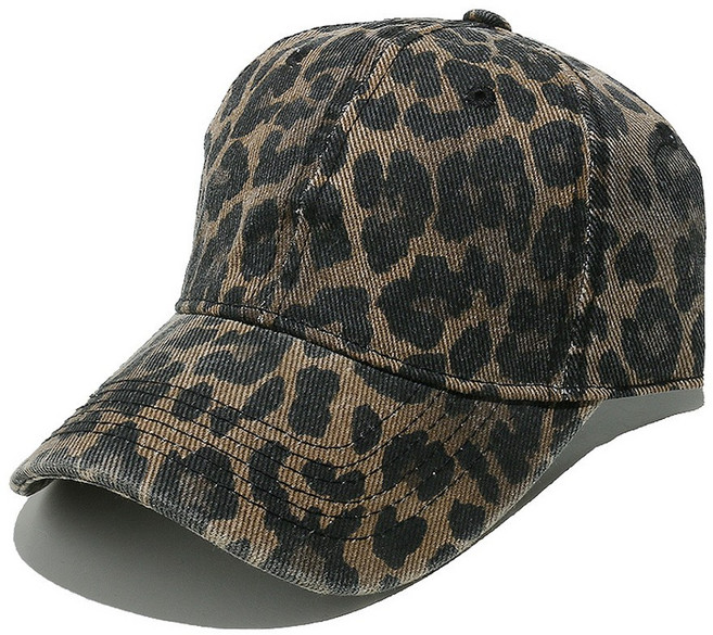 豹紋棒球帽 可調節尺寸