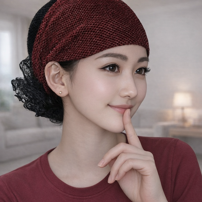 SODAM 트윈클 헤어망모자 두건비니 주방모자