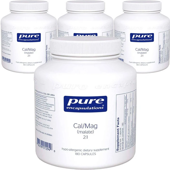 퓨어인캡슐레이션 Cal/Mag 2:1 캡슐, 4개, 180정 - 쿠팡