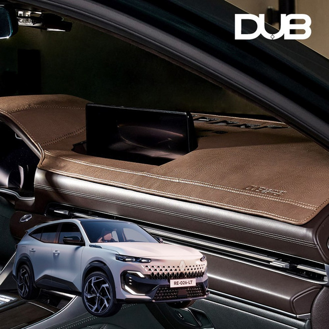 DUB 르노 필랑트 가죽 대시보드커버, 블랙, 필랑트 26년3월~ HUD 무