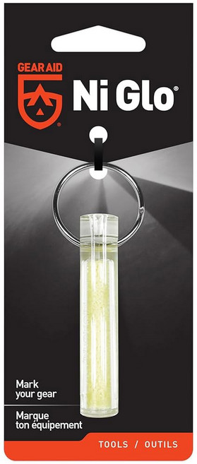 GEAR AID 글로우 캠핑 UV 1CM GLO 충전식 다이빙 2인치 NI 키체인 스쿠버, 2 Pack, 투명.
