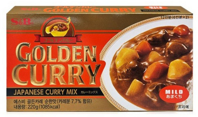 에스앤비 골든카레 순한맛, 220g, 1개