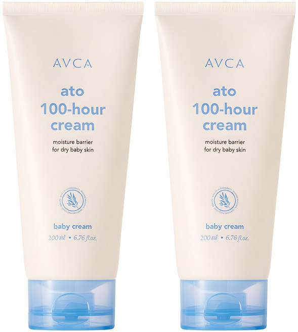 AVCA Ato 100小時超高保濕嬰兒霜, 2個, 200ml