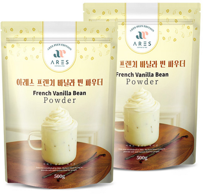 아레스 프렌치 바닐라빈 파우더 500g 2개, 1개입