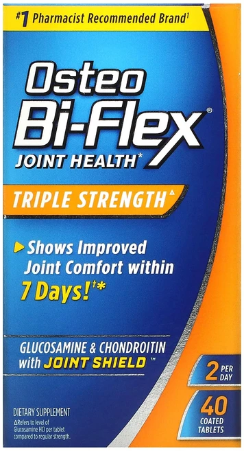 Osteo Bi-Flex 관절 건강 트리플 스트렝스 코팅정제 40정, OsteoBi-Flex관절건강트리플스트렝스코팅정제40정, 1개 - 쿠팡