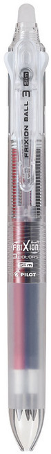 파이롯트 파이롯트 프릭션볼 3색 볼펜 (LKFBS60), 0.38투명NC