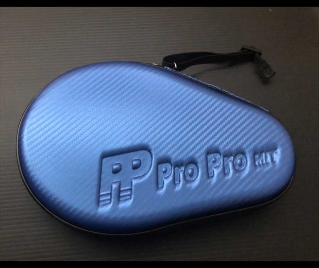 【雙兵桌球】 Pro Pro PP硬殼桌球拍袋 桌球拍套, 藍色, 1個
