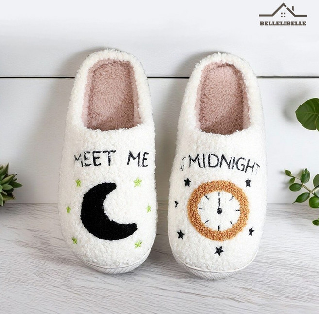 [벨리벨] 뽀글이 자수 층간소음 실내화