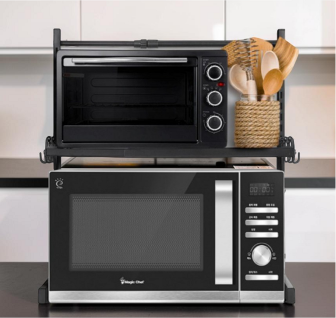 식탁형카페장 주방수납장 식탁 렌지대겸식탁 렌지대 테이블형 도어 분유존 선반, 화이트