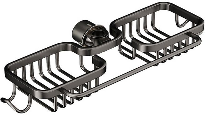 투데이리빙 싱크대 메탈 와이어 수전 선반 무타공 세면대 수납 정리 욕실 주방 다용도 거치대 씽크대 걸이 받침 물빠짐 배수 받침대, 1개, R98575B(블랙