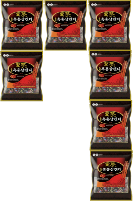 흑홍삼캔디, 700g, 7개