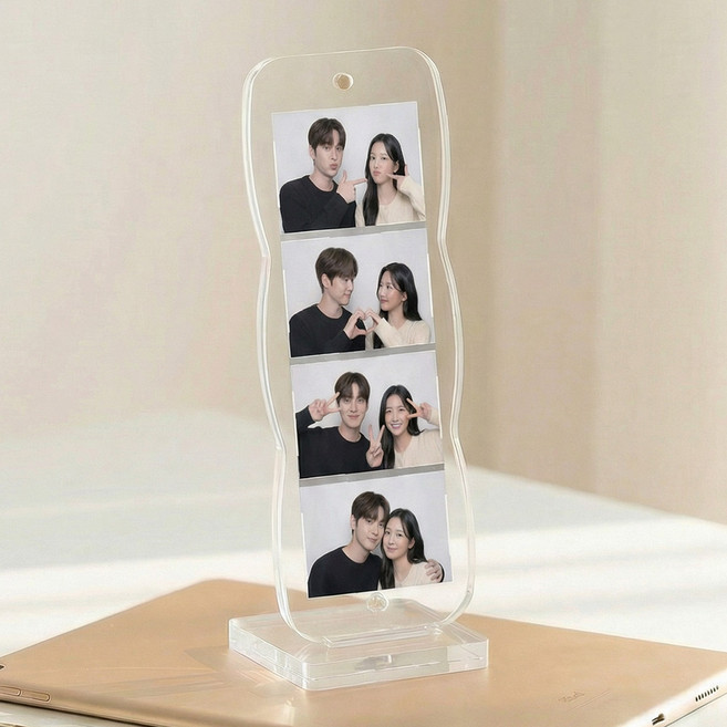 [깔끔한] 스튜디오투명 네컷 사진 액자, 1개, 투명