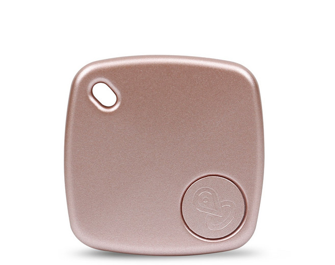 防丟器 全球定位器 GPS追蹤器 支援蘋果 Find my app 老人/兒童/寵物定位器 AirTag同款, 1個, 玫瑰金