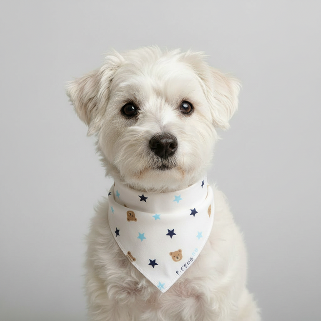 아이펫스맘 면 100% 스냅단추 강아지 고양이 반다나 스카프빕 턱받이 케이프, 1개, 39