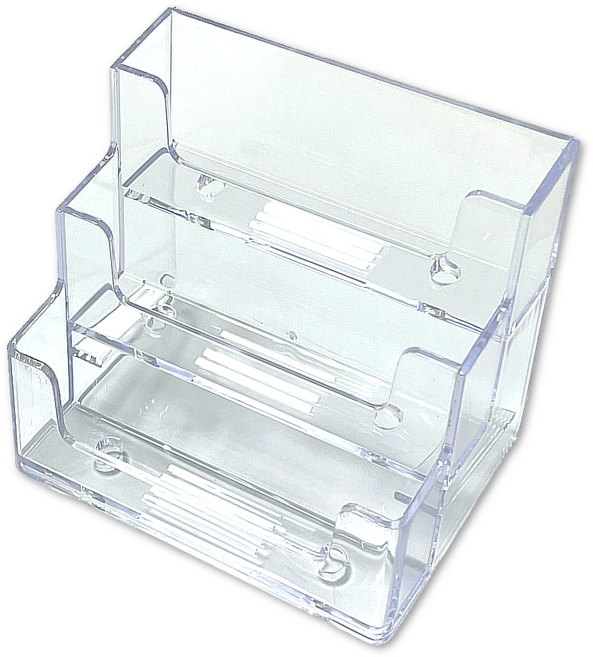 이음모음 아크릴 명함꽂이, 표준형, 1개입, 3단