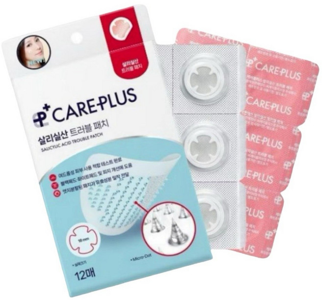 CARE PLUS 水楊酸痘痘貼, 1個, 水楊酸12貼