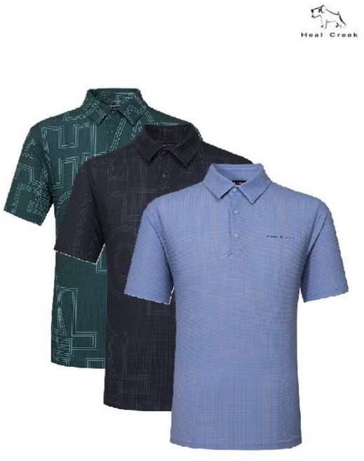 힐크릭 남성골프웨어 남성골프티셔츠 빅로고프린트TS_SC