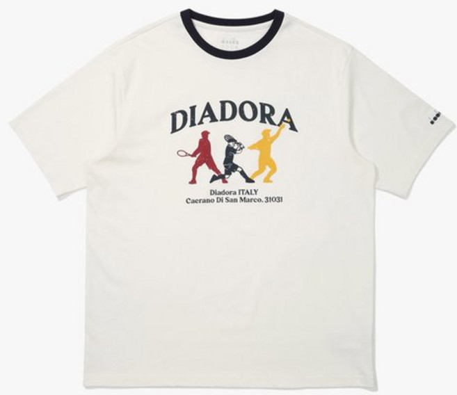 디아도라 [스토어] 테니스 스윙 링거 반팔 티셔츠 WHITE 431297