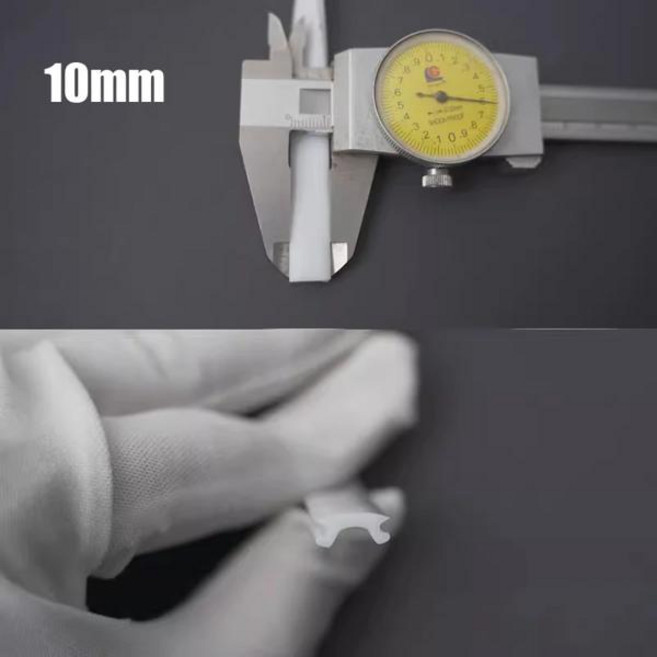 1-10M LED 알루미늄 펜던트 테이블 프로파일 디퓨저 액세서리 교체 커버 유연한 램프 갓 가능한 실리콘 채널, 10mm, 4M