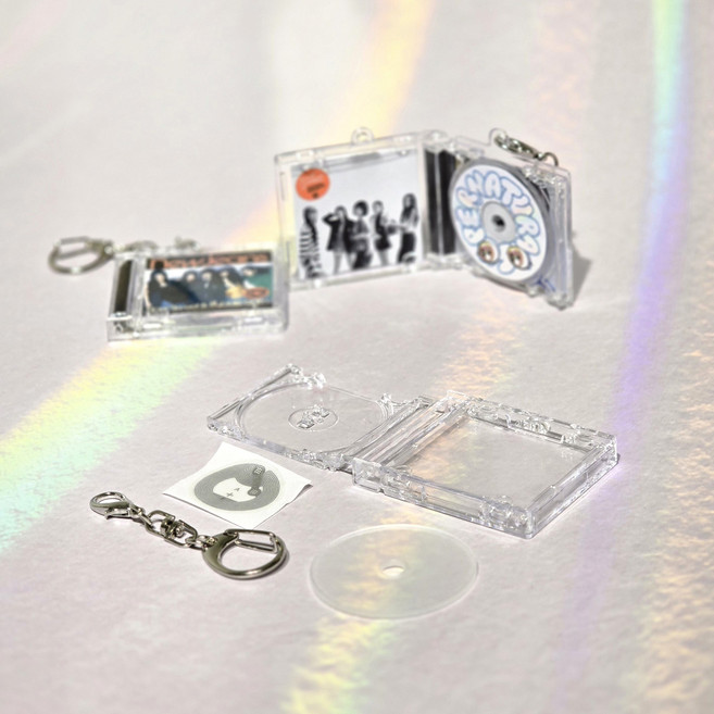 미니 CD 키링(NFC), 투명, 1세트