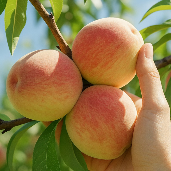 [고른살림] 고당도 달콤 아삭 딱딱이 복숭아 당도선별 산지직송 백도, 1박스, 대과 3kg